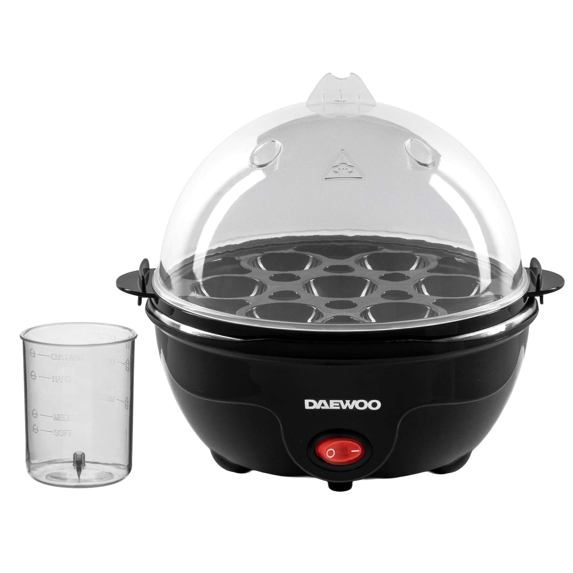 Daewoo Essentials Egg Boiler For Boiled Eggs, 7 Portions, Soft Medium And Hard Egg Indicator, Ready Signal, Easy Clean And Compact Design