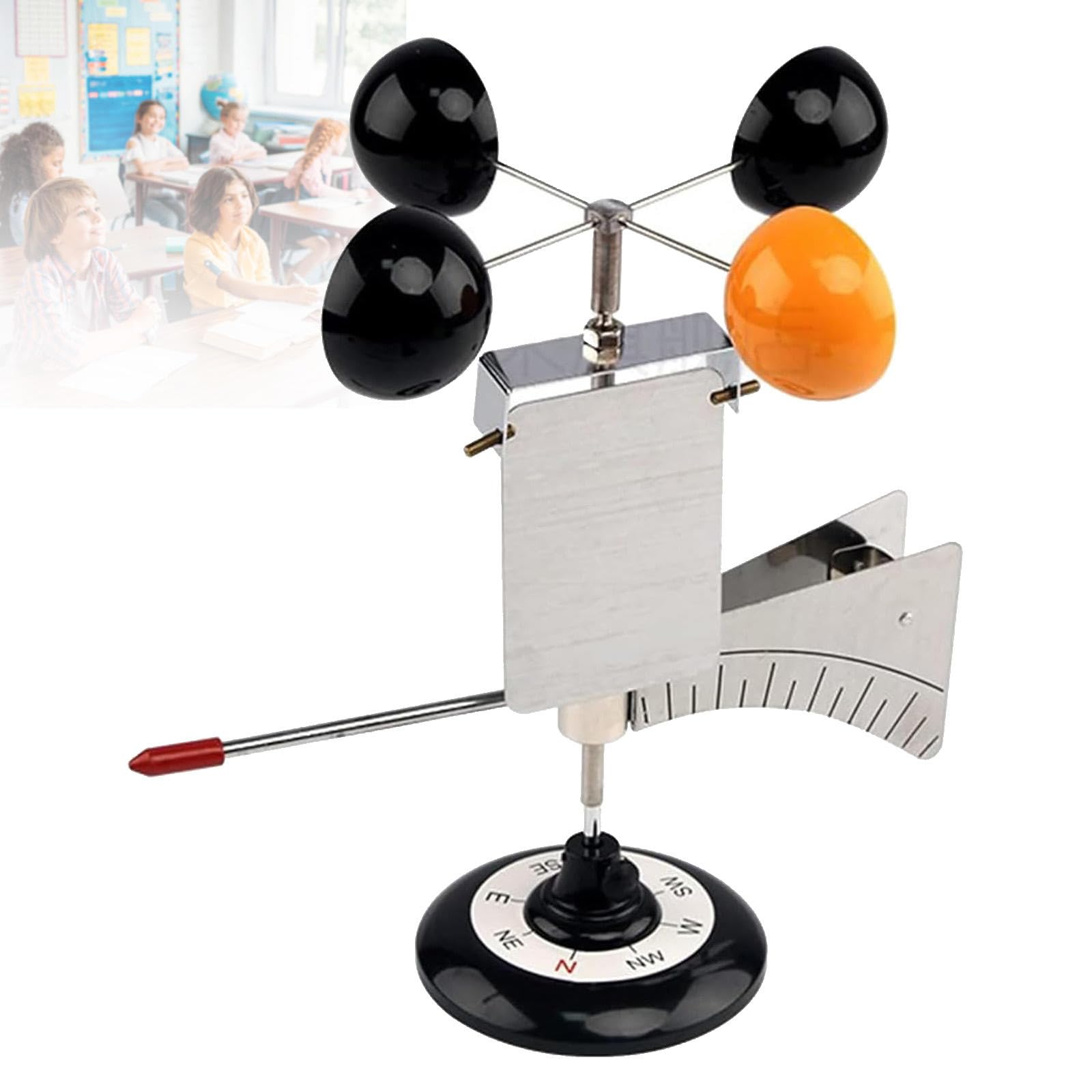 XCSCUK Wind Anemometer,Wind Vane Model Teaching Aid, Science Experimental Equipment,for Elementary School Science Teaching