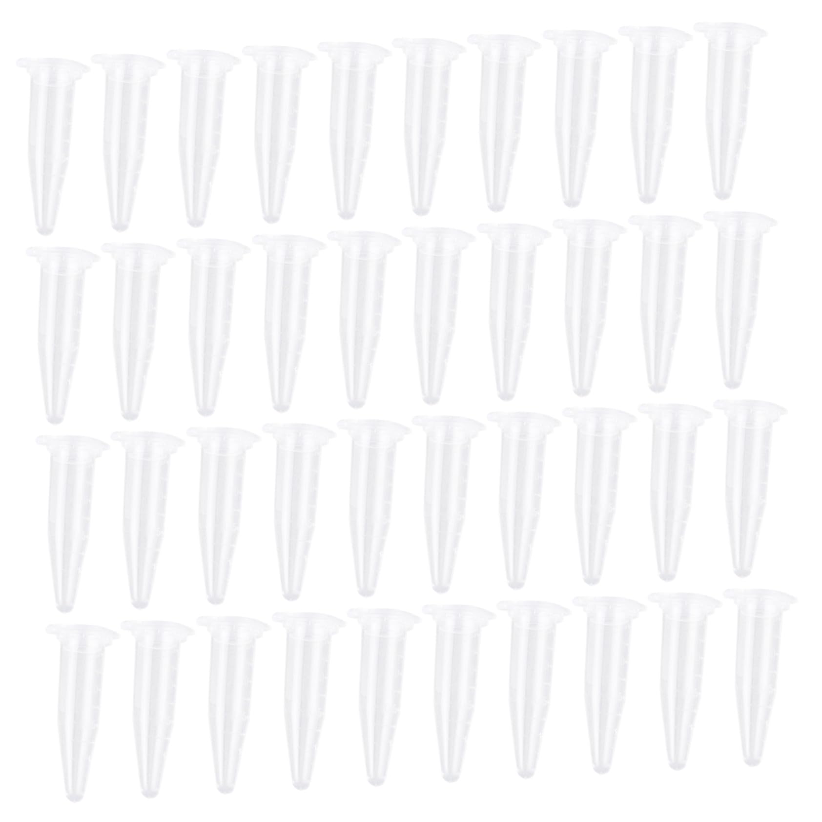 SOIMISS 1000pezzi Provette in Plastica da Fiale per Centrifuga Fondo Conico e Coperchio Contenitori Trasparenti per Conservazione di Campioni