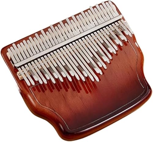 AZIEBAY プロフェッショナルな親指ピアノ、34鍵、木製、収納ボックスとアクセサリー付きのポータブル楽器、子供/大人/音楽愛好家に最適、クリエイティブなホリデーギフト