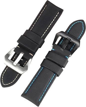 Nylon Leather Watch Strap Carbon Fiber for PANERAI Luminor Due PAM01661