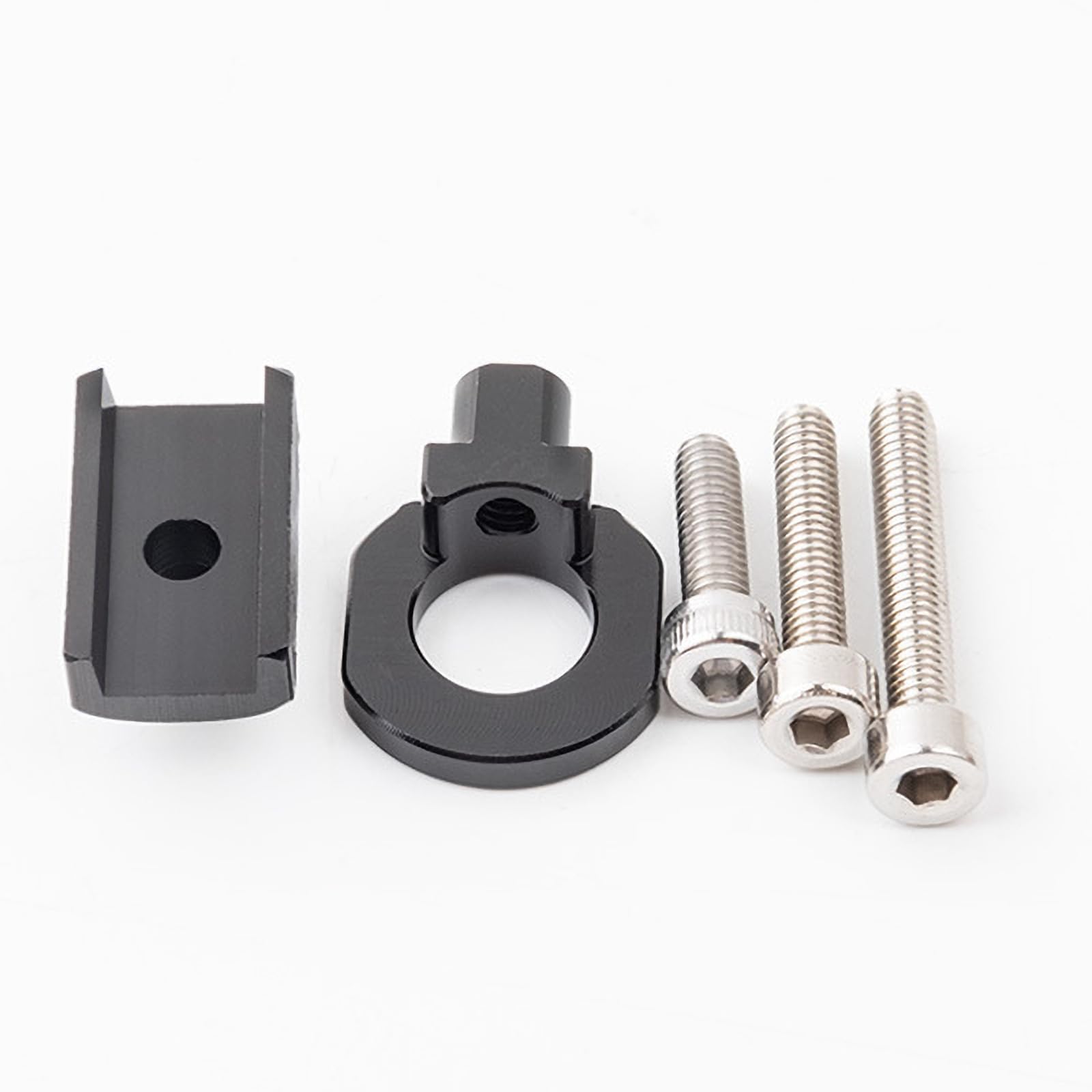 GIONAR Set di 2 tendicatena per bicicletta – Singola velocità tendicatena per BMX, bici da strada e bicicletta pieghevole – montaggio al telaio con set di viti