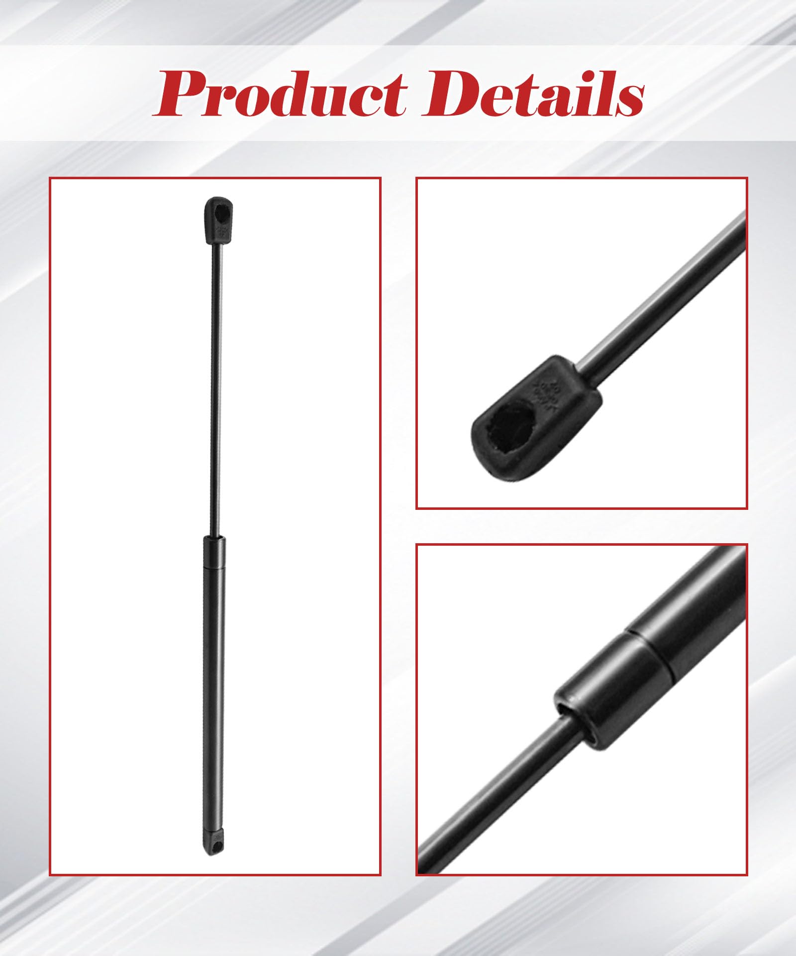 Front Hood Lift Support Struts 2X Rear Hatch Lift Supports
