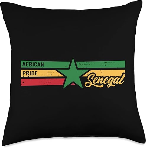 Senegal Lover African Pride Designs Supporter Senegal Lover and Supporter African Pride Throw Pillow 18x18 Multicolor