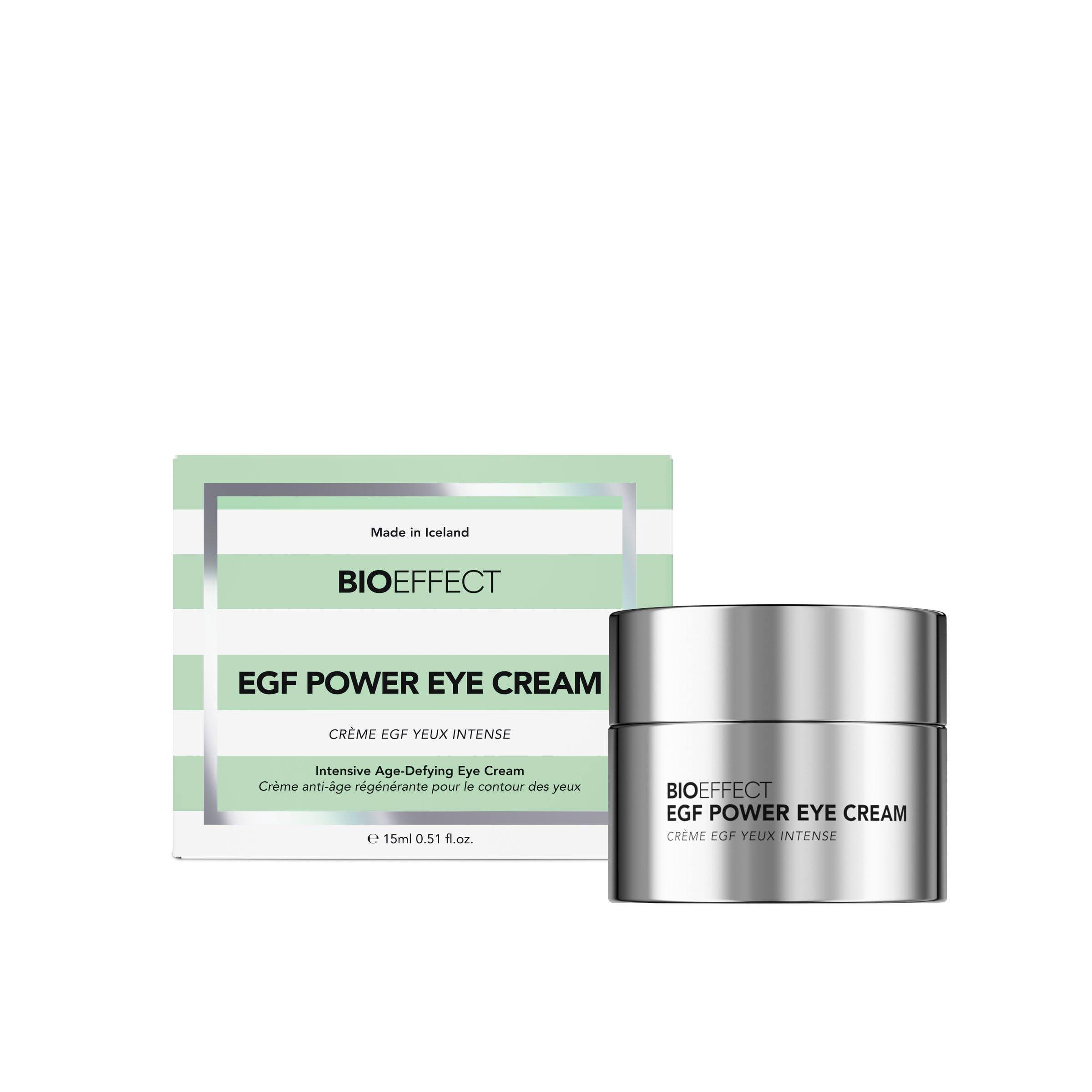 - BIOEFFECT EGF Power Eye Cream | Intensive Age-Defying Eye Treatment with Epidermal Growth Factor + Bakuchiol + Niacinamide for Wrinkles, Dark Circles & Puffiness | 15 mL / 0.51 oz