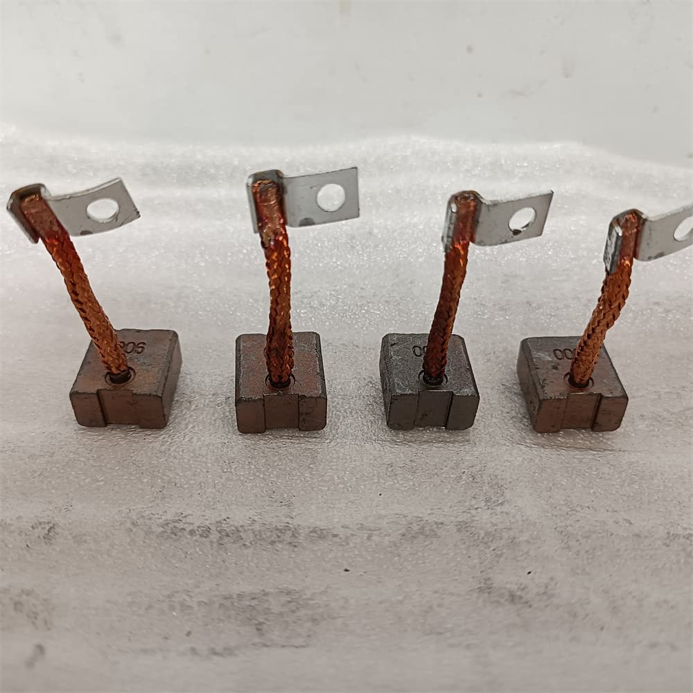 JWDAWN 4Pcs Steering Motor Carbon Brush Graphite Brush 9 * 16 * 17 9x16x17 mm with Mounting Case for Electric Forklift Pallet Truck Stacker Motor Accessories