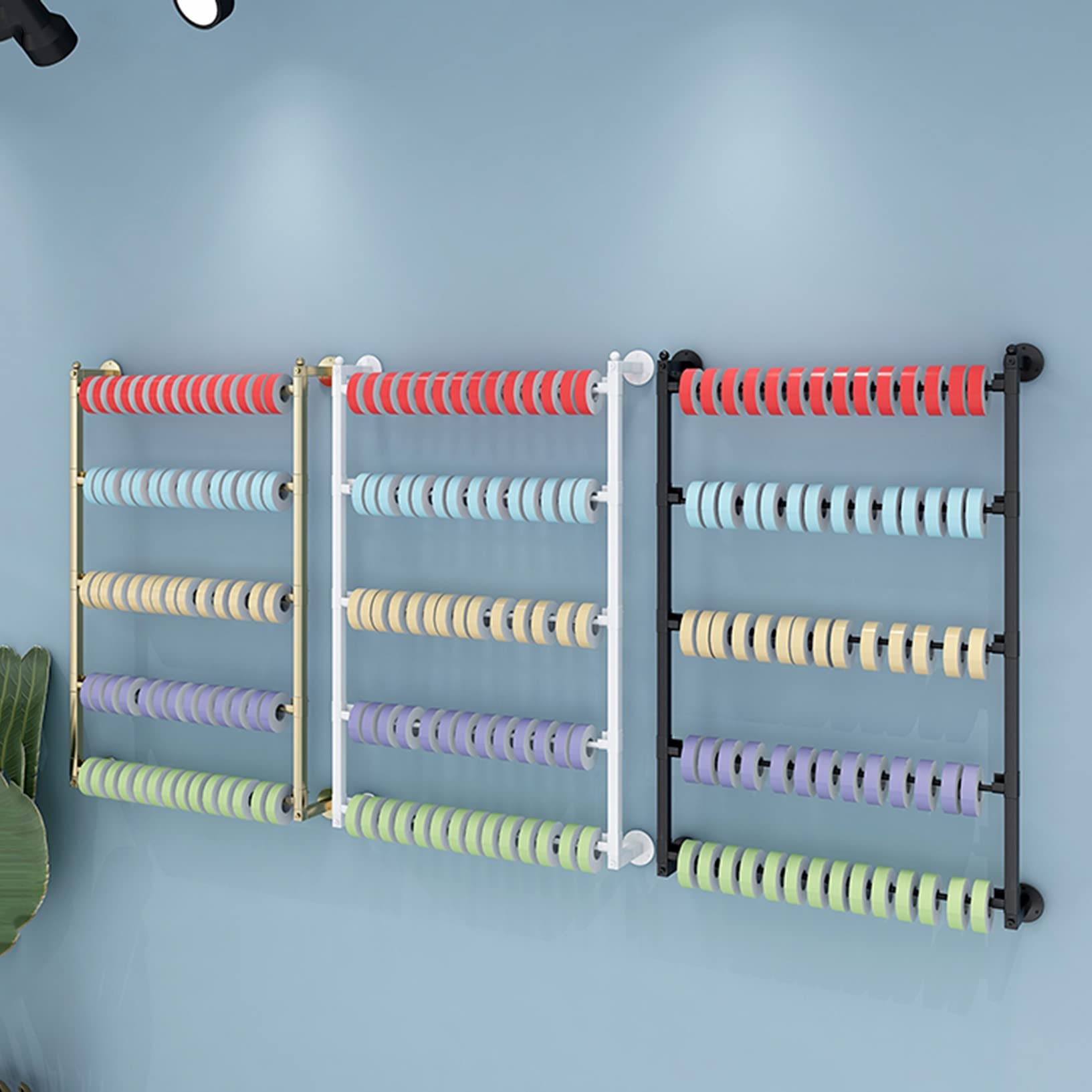 Pañuelos de Metal montados en la Pared Exhibición Pañuelo de Seda Organizador de estantes Percheros de Ropa Mantón de Tela Colgando Corbatas Titular,Tienda de Ropa Estantes minoristas Estant