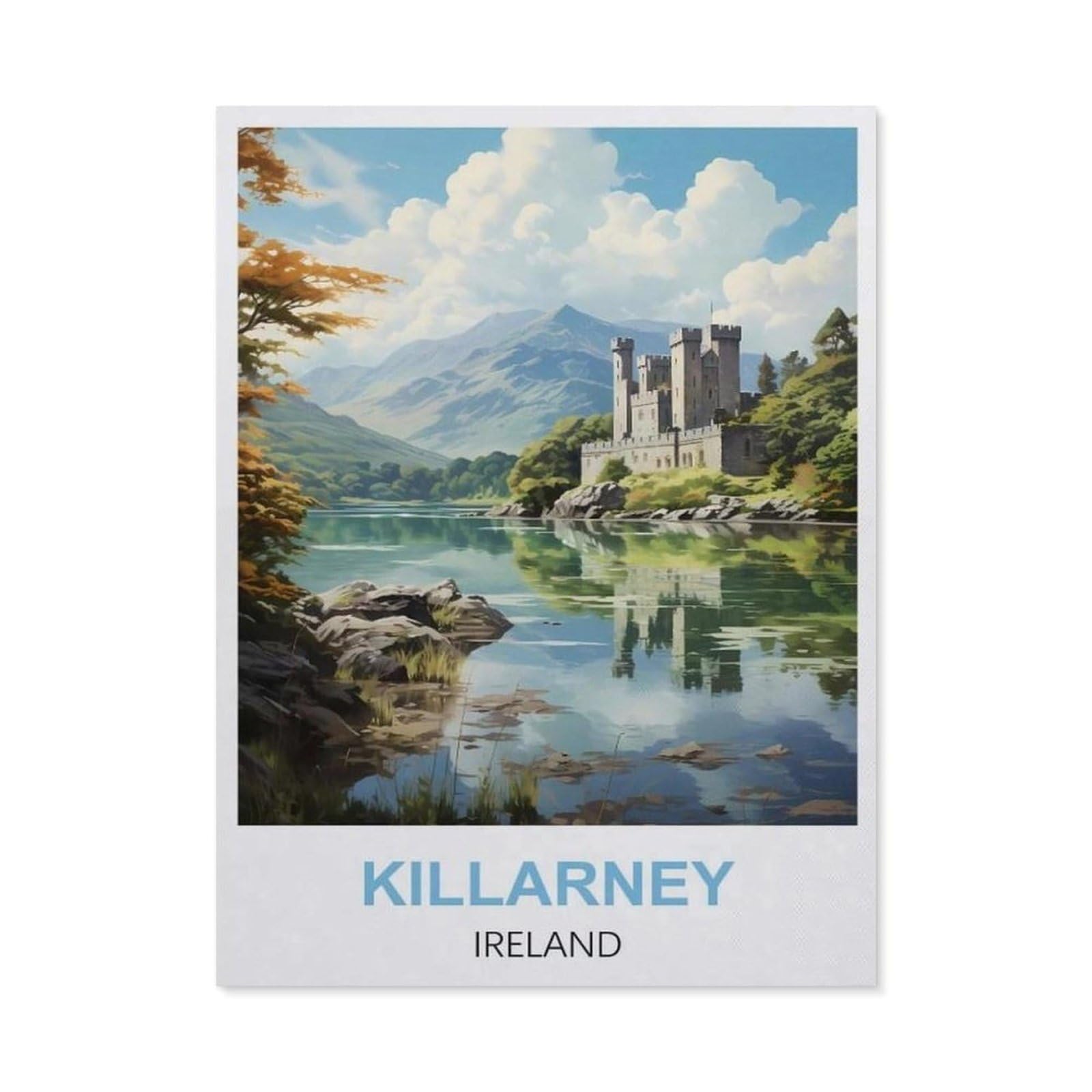 Vintage Metal Tin Sign，Killarney Ireland(20x30cm）