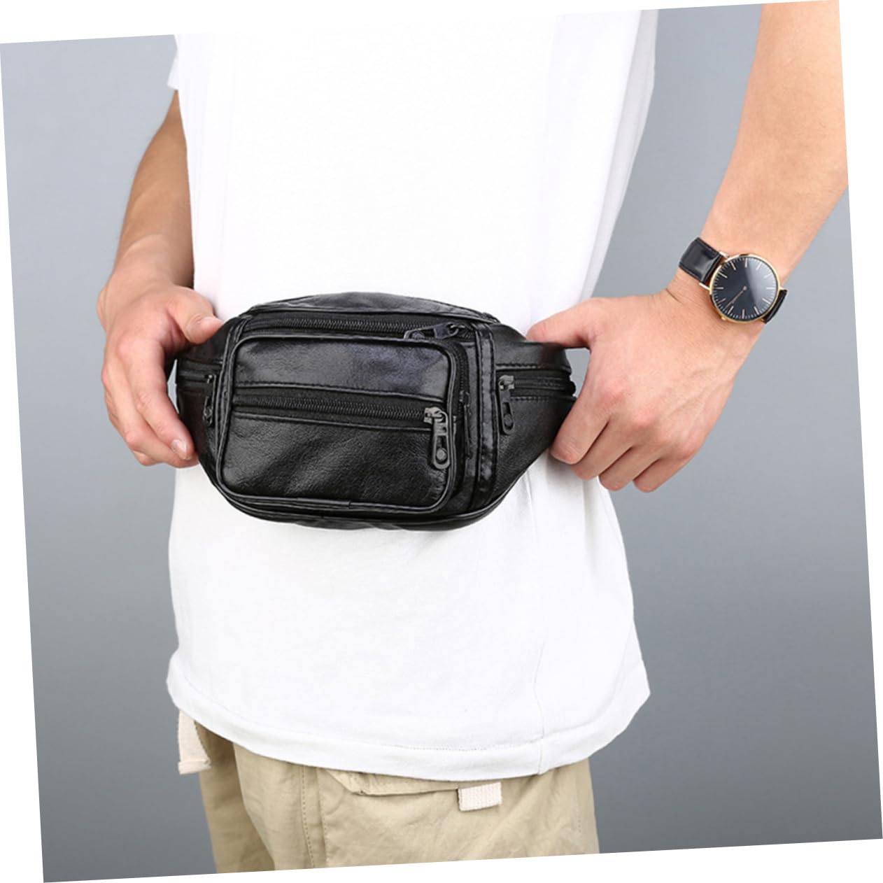 BESPORTBLE De Ceinture En Cuir De Vache Pour Hommes 5 Pièces Pour Téléphone Portable Course À Pied