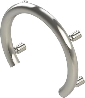 Accent Ring - Circular Grab Bar, Rust-Resistant Stainless Steel | ADA Compliant Designer Shower Safety Grab Bar, Supports up to 500 lbs. Elderly and Handicapped. Brushed Stainless Steel