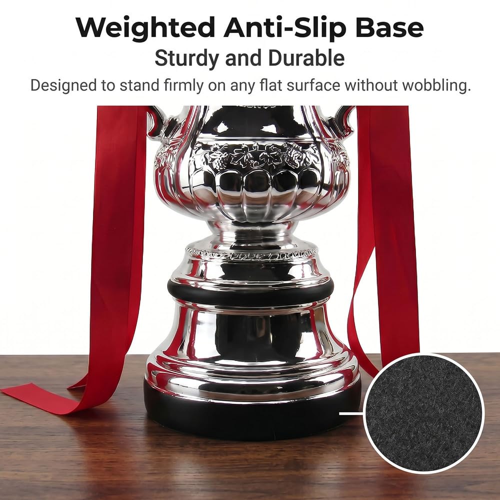 FA Cup Trofeo Réplica Fútbol Copa Plata Colección | Trofeo réplica FA Cup acabado plata para aficionados, coleccionistas, clubes y decoración deportiva