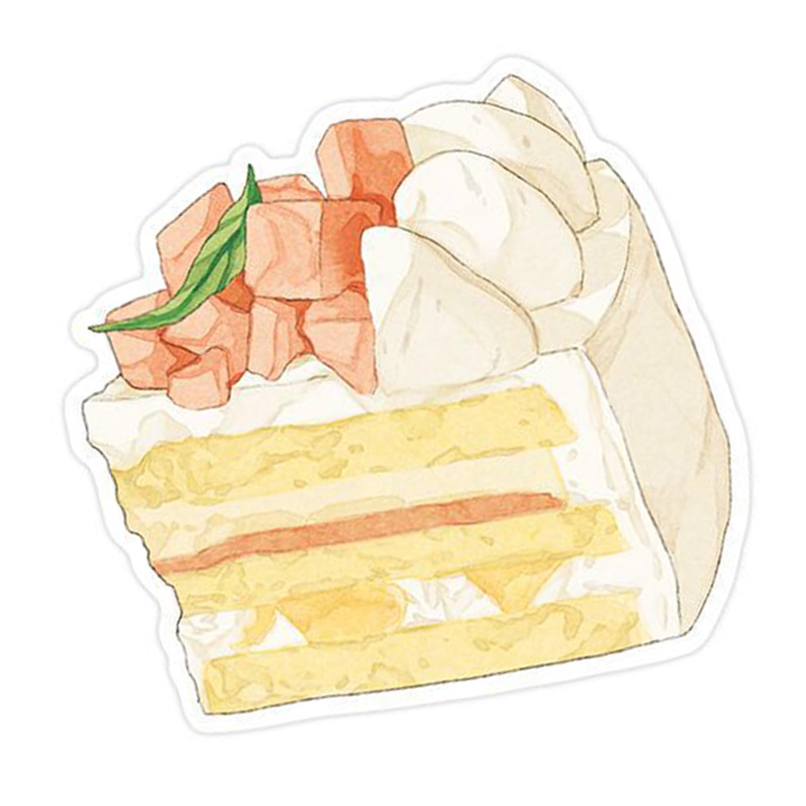 Jazuaiao Lovely Stickier Note Simple Memos Pad Easy to Write Dessert Cake Sweet Station Series Stickier Lovely Memos