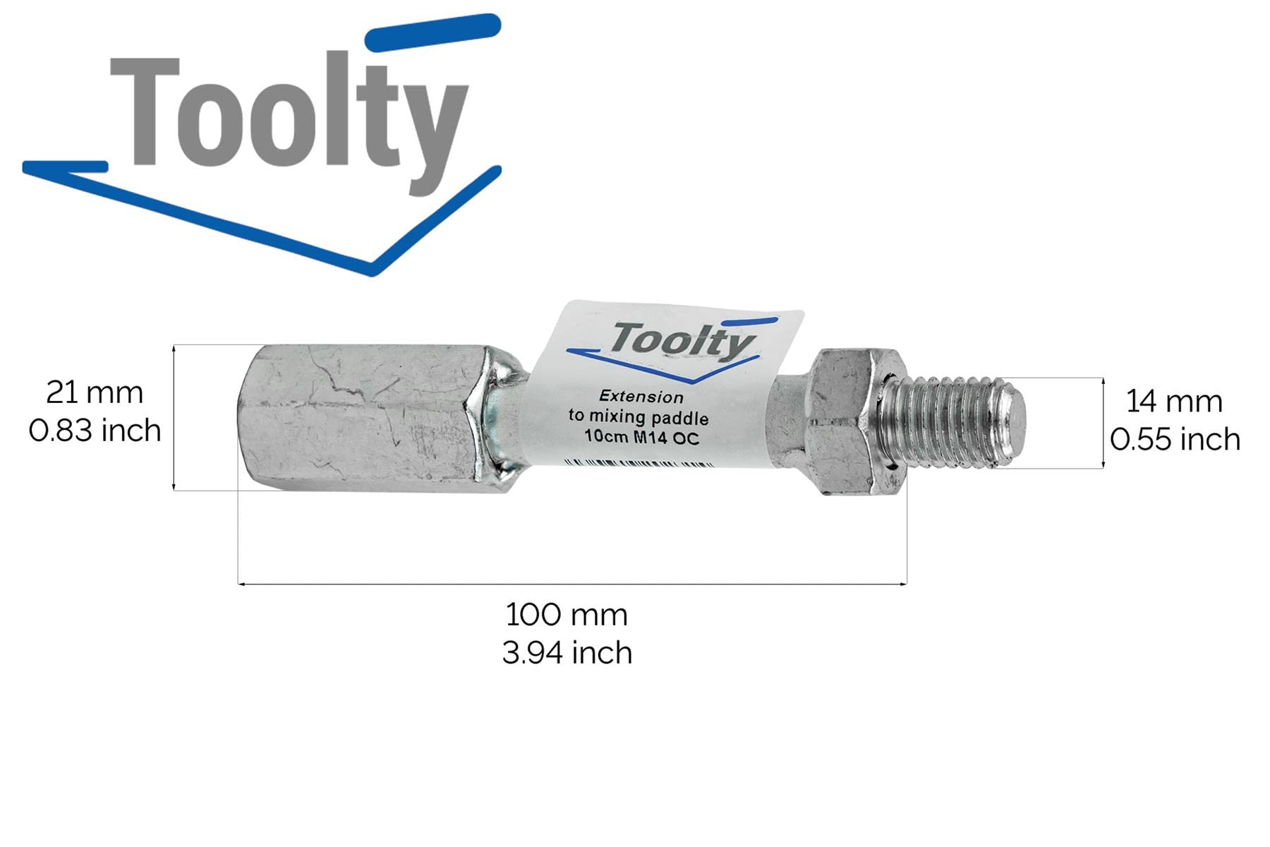 Prolunga Per Pala Miscelatrice M14 - 150mm, Acciaio Zincato, Per Trapano E Miscelatore - Foto 6