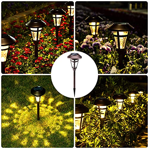 Solpex Solar Pathway Lights Outdoor,6 Pack Solar Garden Lights, Bronze Finshed, Waterproof Solar Walkway Lights Outdoor Lawn, Patio, Yard, Garden, Pathway, Walkway And Driveway.… #TOP2
