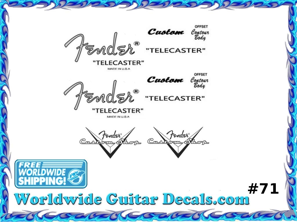 Buy Fender Telecaster Guitar Decal Headstock Waterslide Restoration