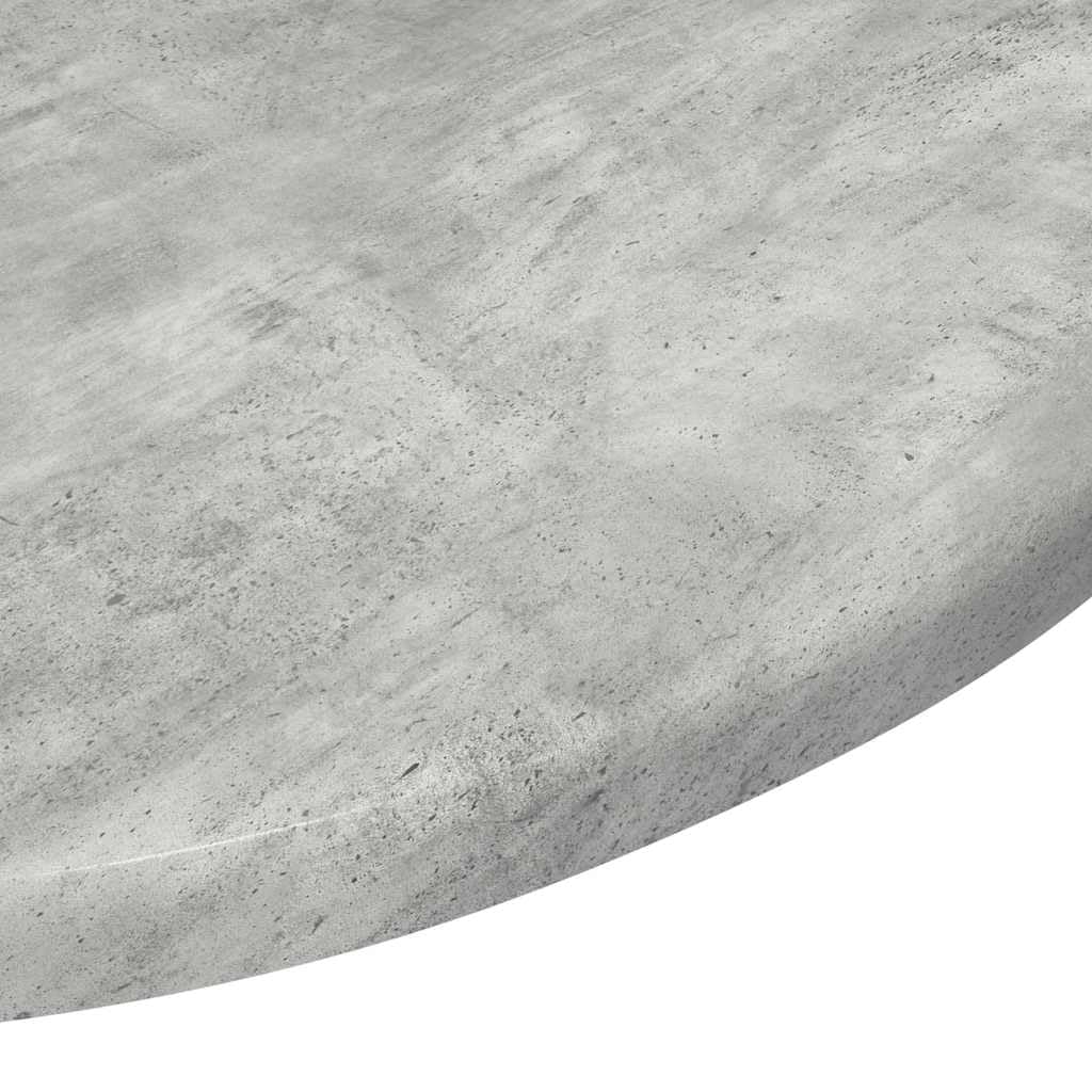 Tischplatte Betongrau 50 x 50 cm Holzwerkstoff rund Modernes Design Robust und Langlebig Gartentischplatte für Outdoor & Indoor Terrasse Balkon und Küche