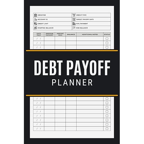 Debt Payoff Planner: Debt Payment Tracker to Pay off your Debts and Manage your Credit Card | Debt Payoff Tracker to Get Out of Debts