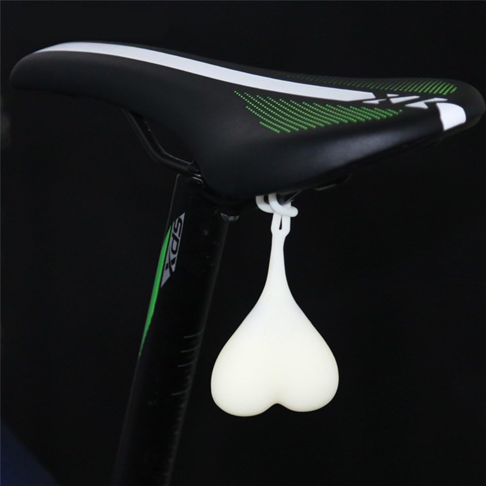 Bike Night Warning Taillight Cycling Bicycle Rear LED Light Heart Ball