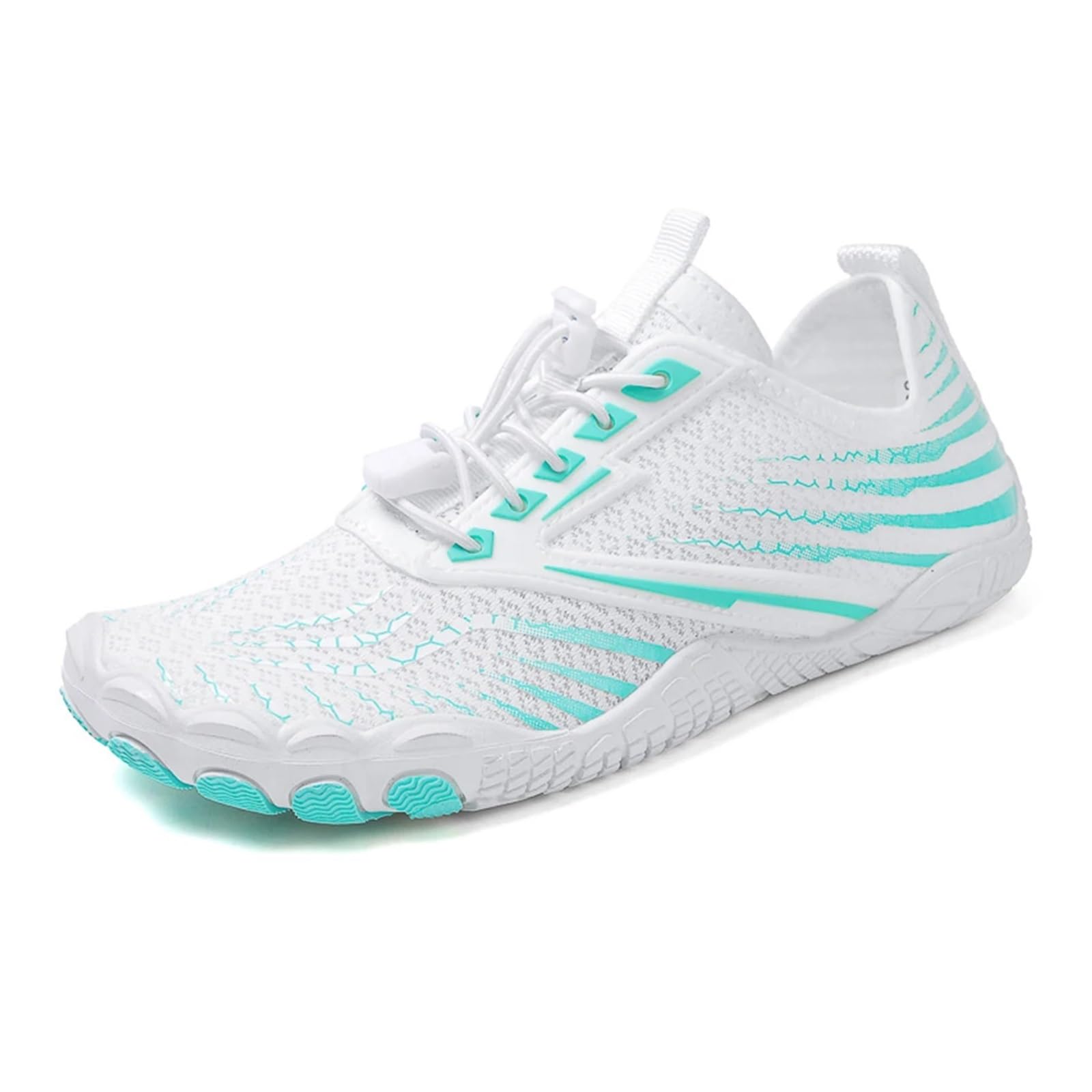 Scarpe da Acqua, Scarpe da Pesca, Scarpe Antiscivolo for Il tracciamento del Fiume, Scarpe da Spiaggia for Il Tempo Libero a Cinque Dita, for Campeggio e Yoga(Green,45)