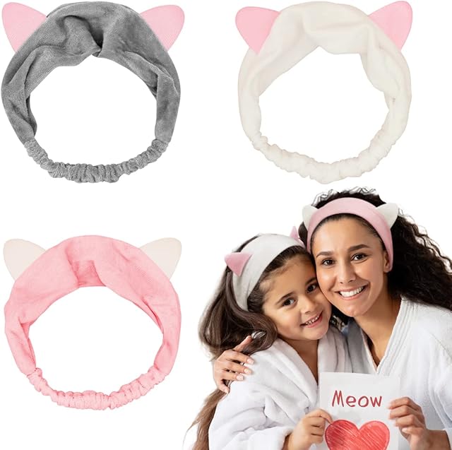 Dreamlover Spa Headband, Makeup Headband for Women, Skincare Headband for Washing Face, 3 Pack