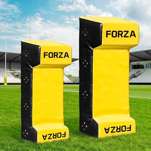 FORZA Goalkeeper Training Tackle Bag [2 Styles] | Develop Catching & Ball Handling | Junior & Senior Sizes (Double Wedge Bag, Junior)