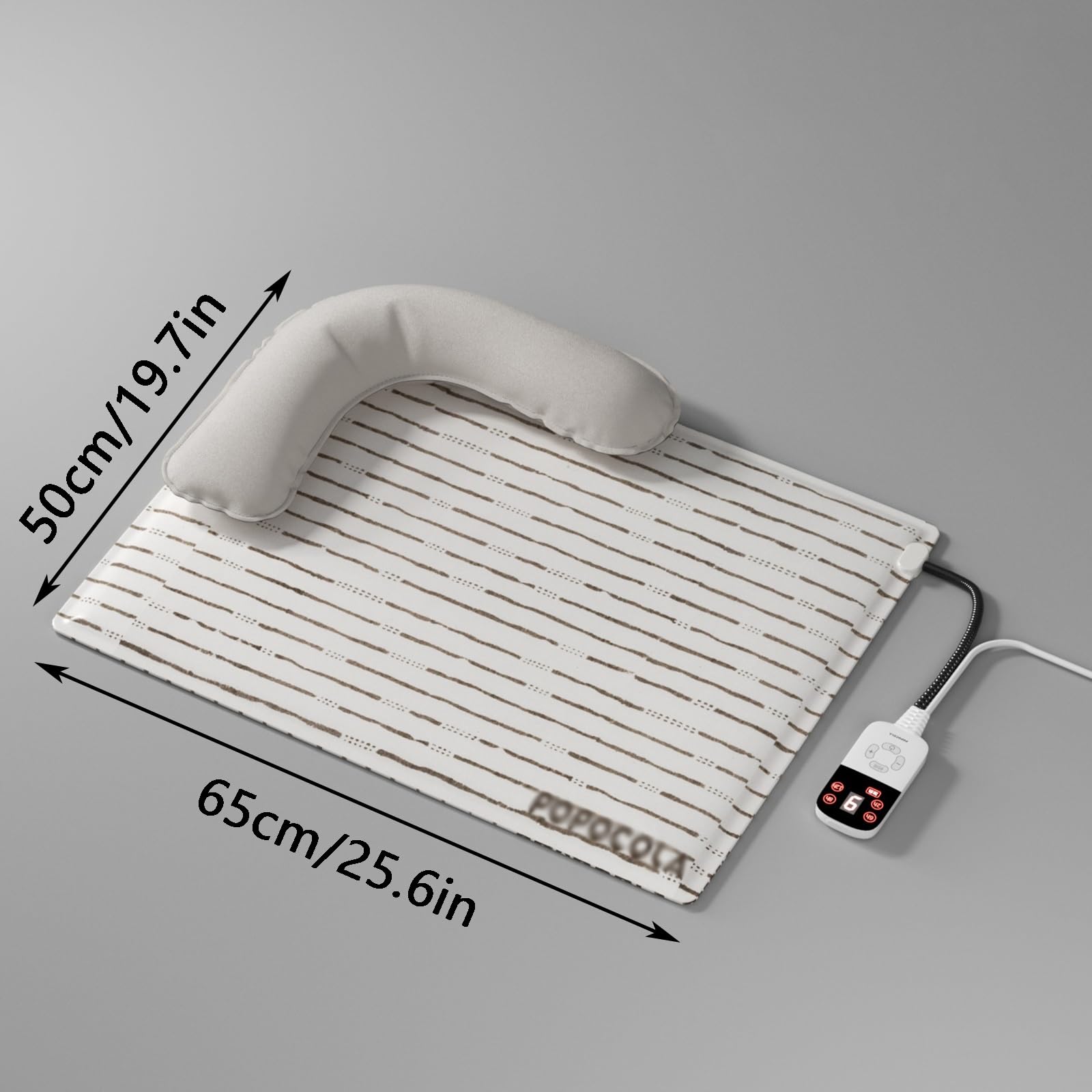 Esterilla Térmica para Mascotas con Almohada, Manta Termica Gatos, Control de Temperatura Inteligente, Impermeable y Duradera, para Gatos, Perros y Otras Mascotas(Large)