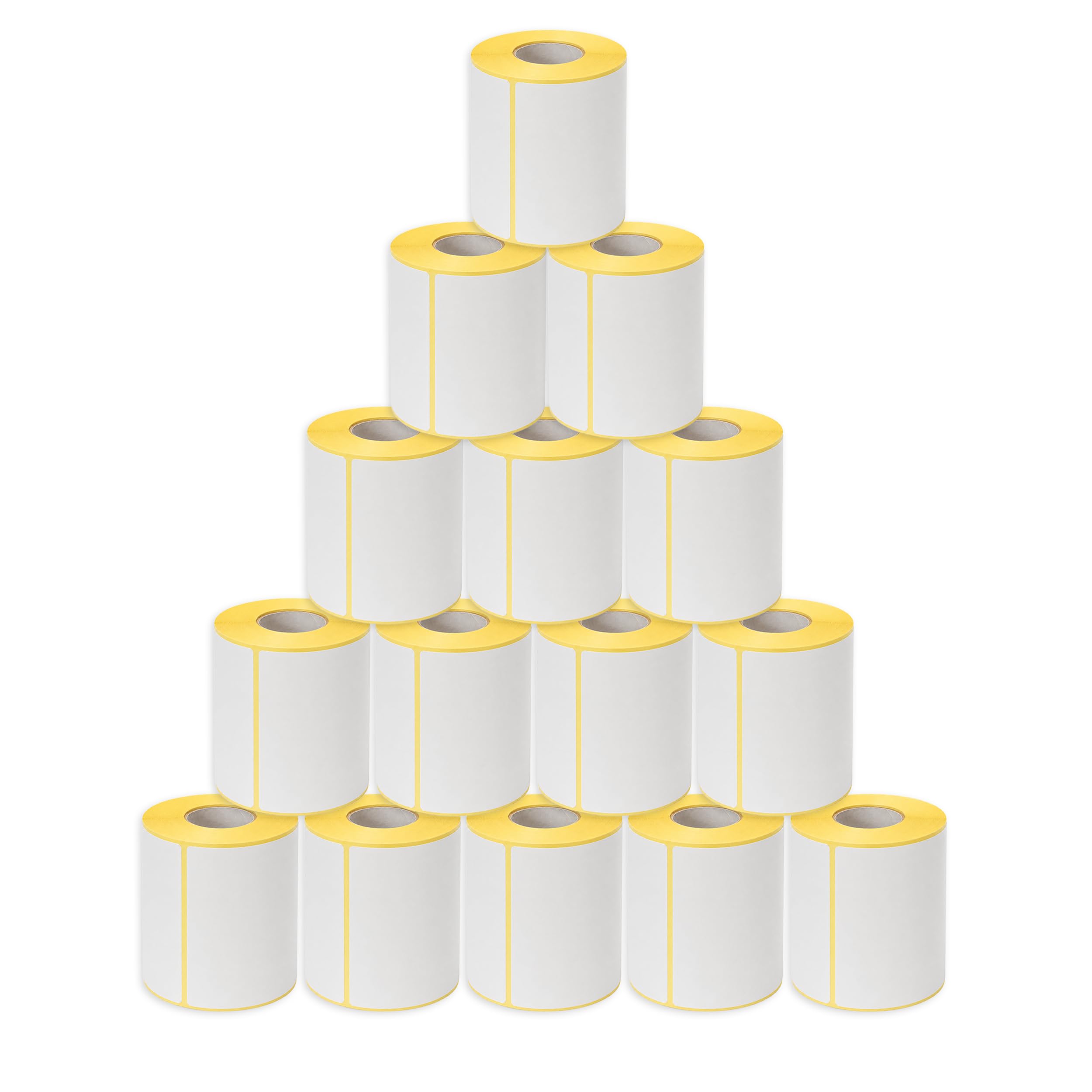 Etiquetas Térmicas 10x15 cm (4x6"), 15 Rollos, 5000 Etiquetas Adhesivas para Impresora Térmica, Envíos, Paquetería, Códigos de Barras, Logística y Almacén