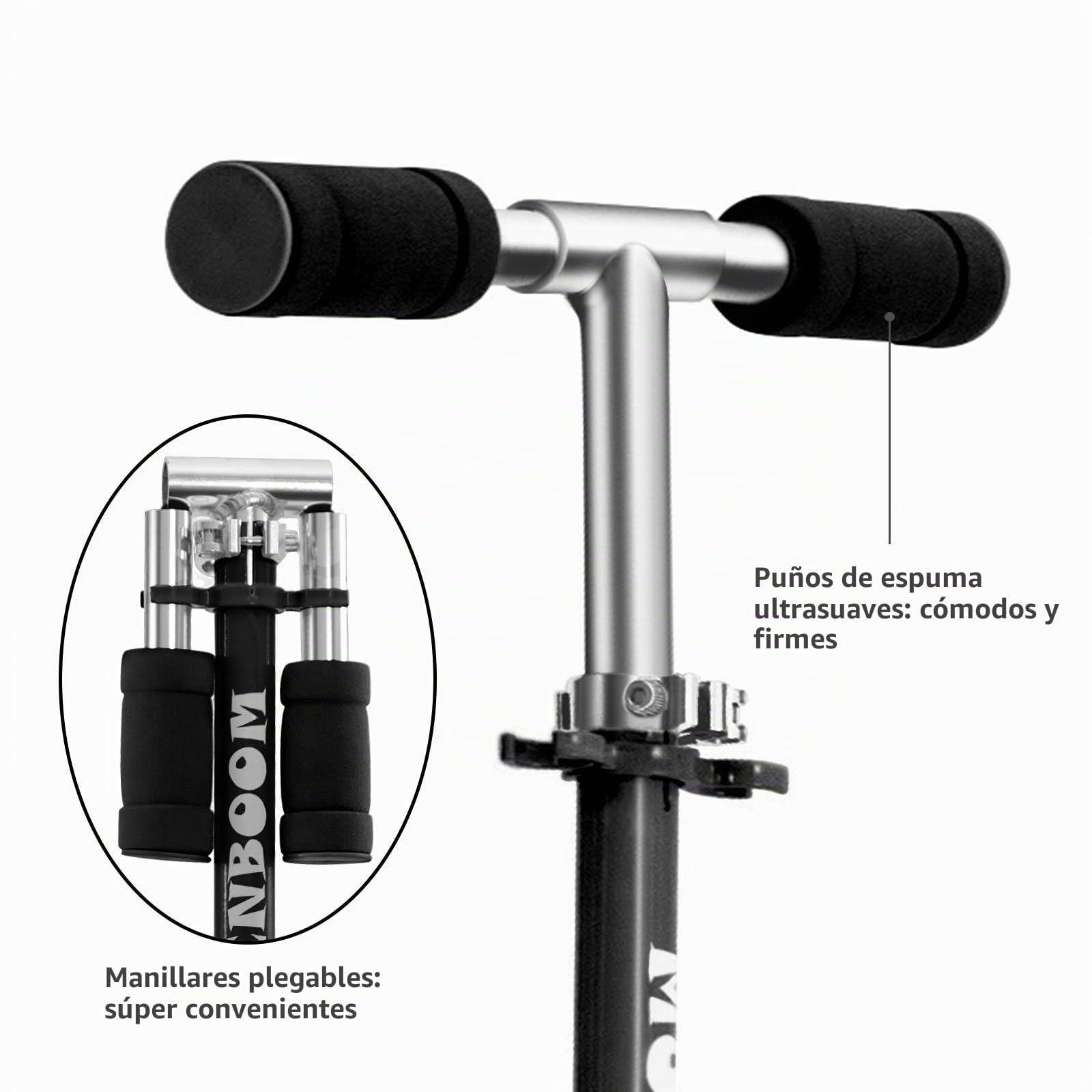 TENBOOM Patinete para niños de 6 años, 2 luces LED, ruedas para niños de 3 años, plegable, altura regulable, freno trasero para niños de 3 a 10 años