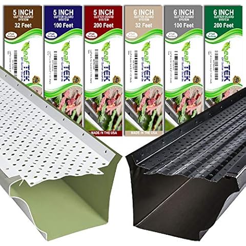 LeafTek 5" & 6" Samples in Black | Both Sample Sections are 8" in Length | Includes 2 Sample Screws & Measuring Information Cover