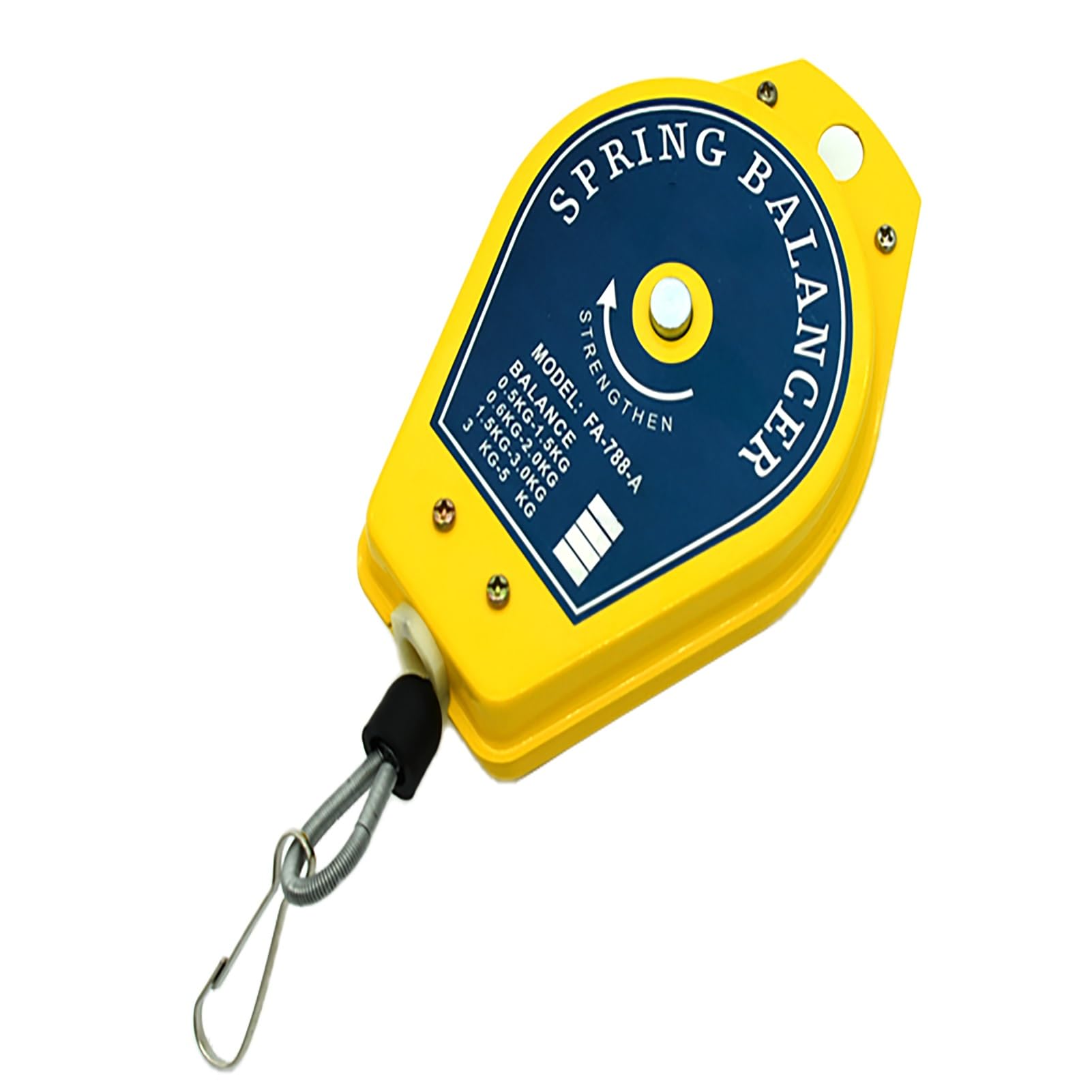 Spring Balancer, Spring Pulley Balancer with 135 cm Cable and Hook, for As an Auxiliaryfor Lifting Tools(3.0 5.0kg)