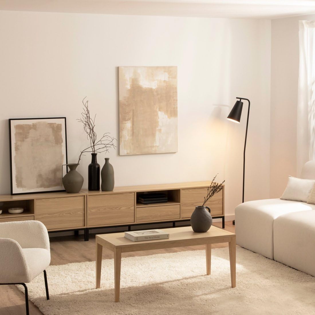 KLAST Mueble TV 160 en Madera Color Natural