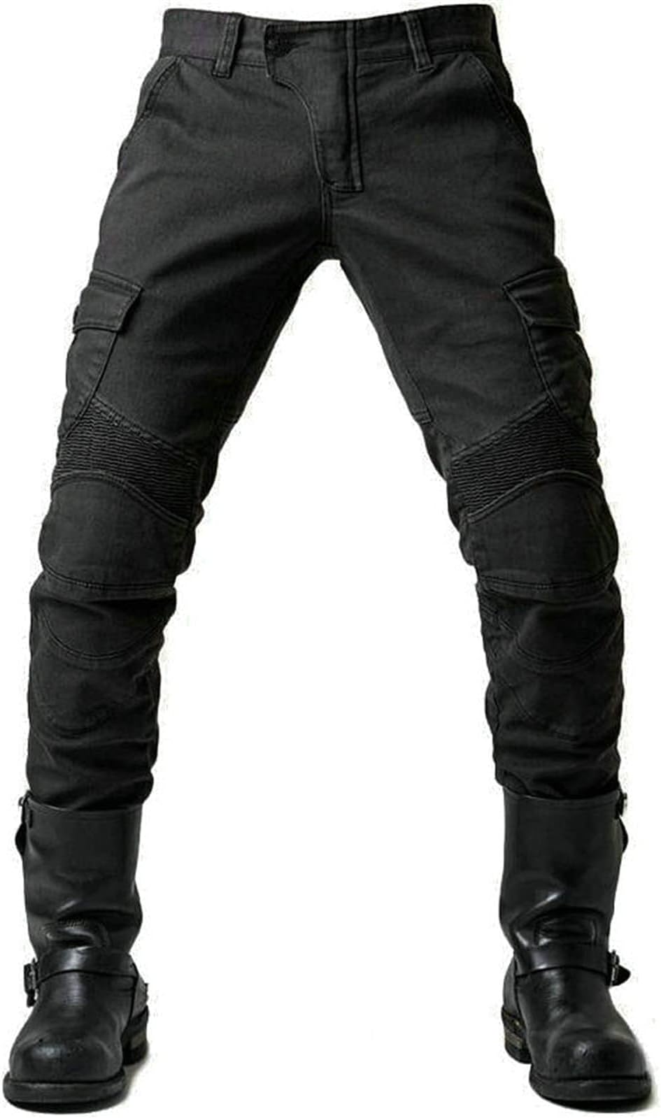 SJWCLYS Motorcycle Cargo Pants for Men,Motorcycle Riding Pants for Men Biker Motocross Racing Jeans Cycling Protective Pants