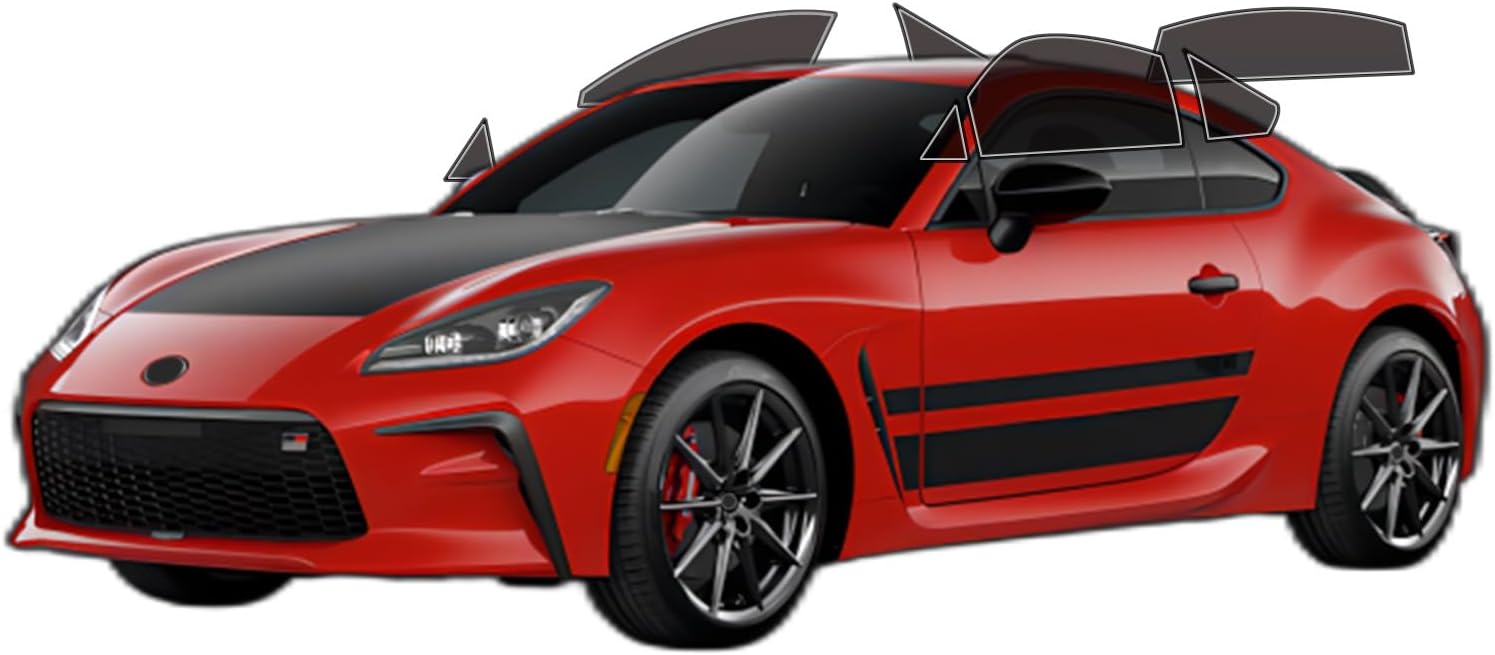 AUTOTEK Precut Windows Tint Film All Sides Cars Sun Blocking Protection Privacy Anti Shatter Glass 2 Ply Film 25% Tint Shade kit for Toyota GR86 2022-2025