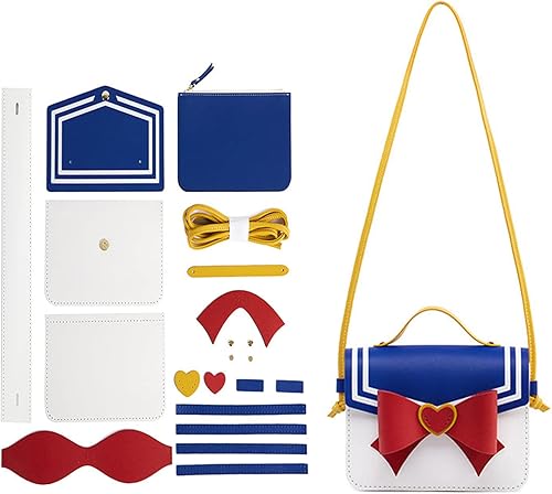 POPSEWING Kit de fabricación de bolsas de mensajero de anime para cosplay, bolsa de hombro con lazo, kit de bricolaje, bolso y bolso de anime Kawaii