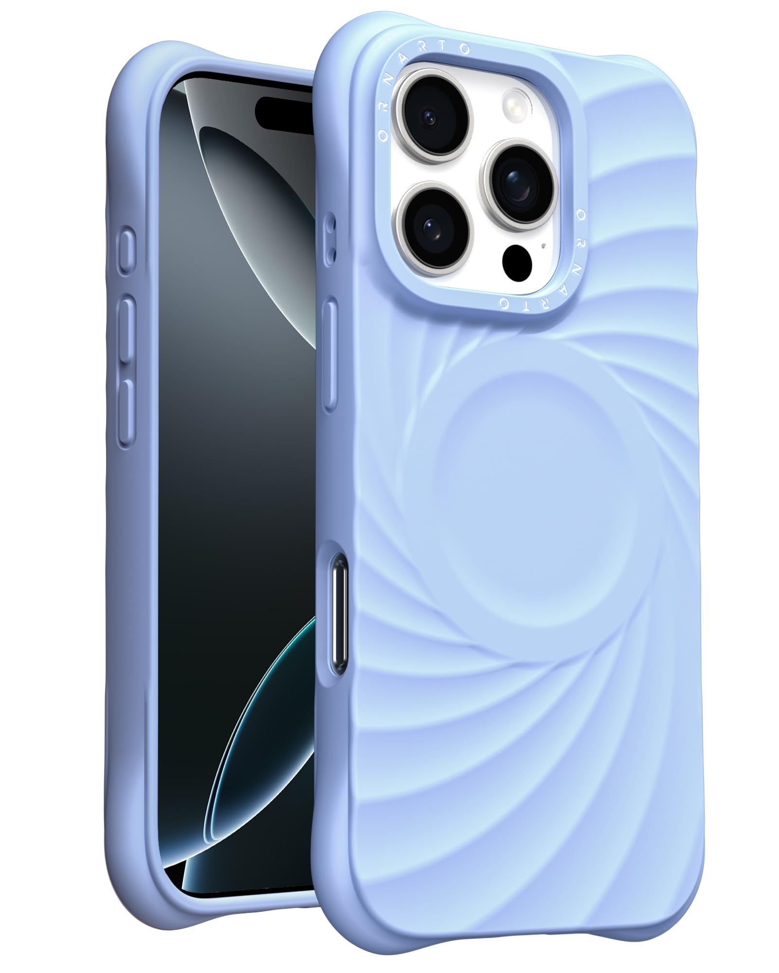 Coque iPhone 16 Pro MagSafe texture ondulée pour protéger votre écran - 7