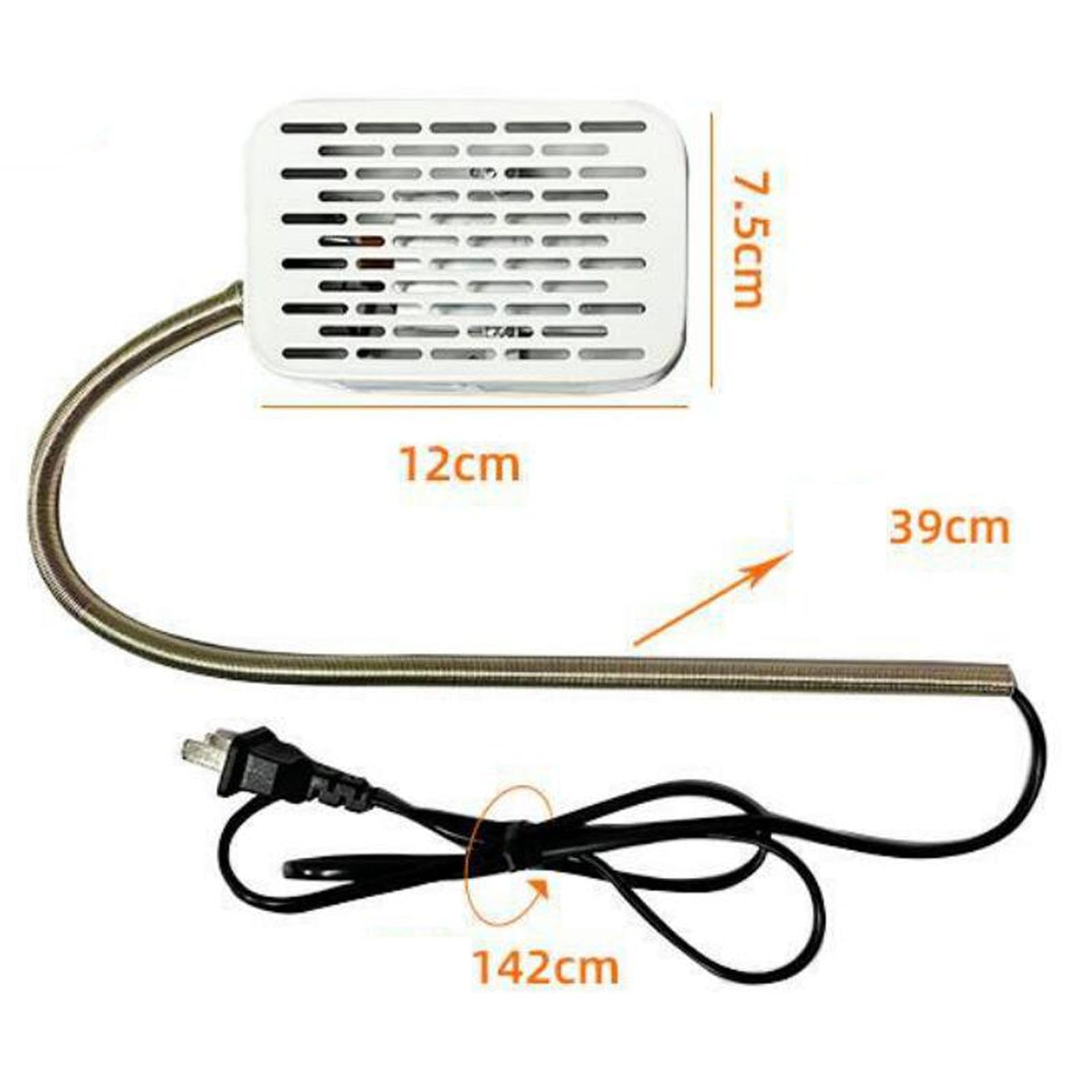 MYCENSE Heating Pad for Bird Cage, Metal Mesh Design for Reptiles and Birds, White Thermostat