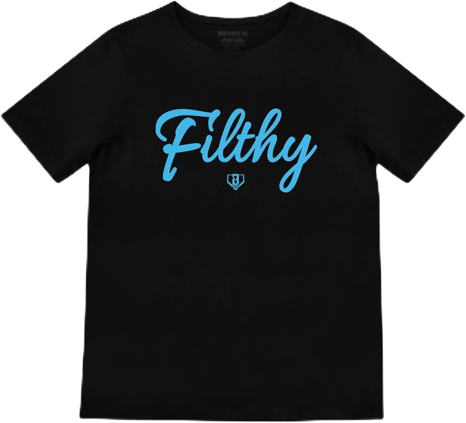 BL101 Youth Filthy Baseball Graphic Tee for Boys - YS-YXL