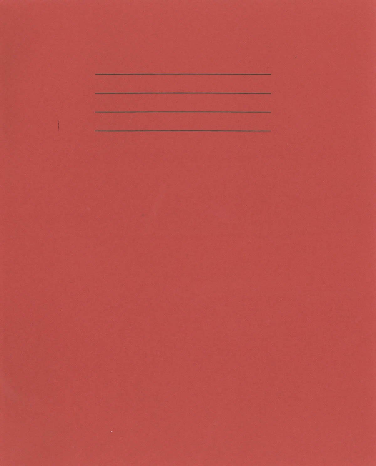 Rhino Stationery Exercise Book | 8 X 6.5 | 32 Page | Top Half Plain & Bottom Half Lined (15mm) | Red | Learning Resources | School Books | Pack of 10