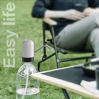 Vista 7 de Dispensador de agua de 5 galones, dispensador de botella de agua eléctrico universal, bomba de agua para botella de 5 galones con 2 siliconas