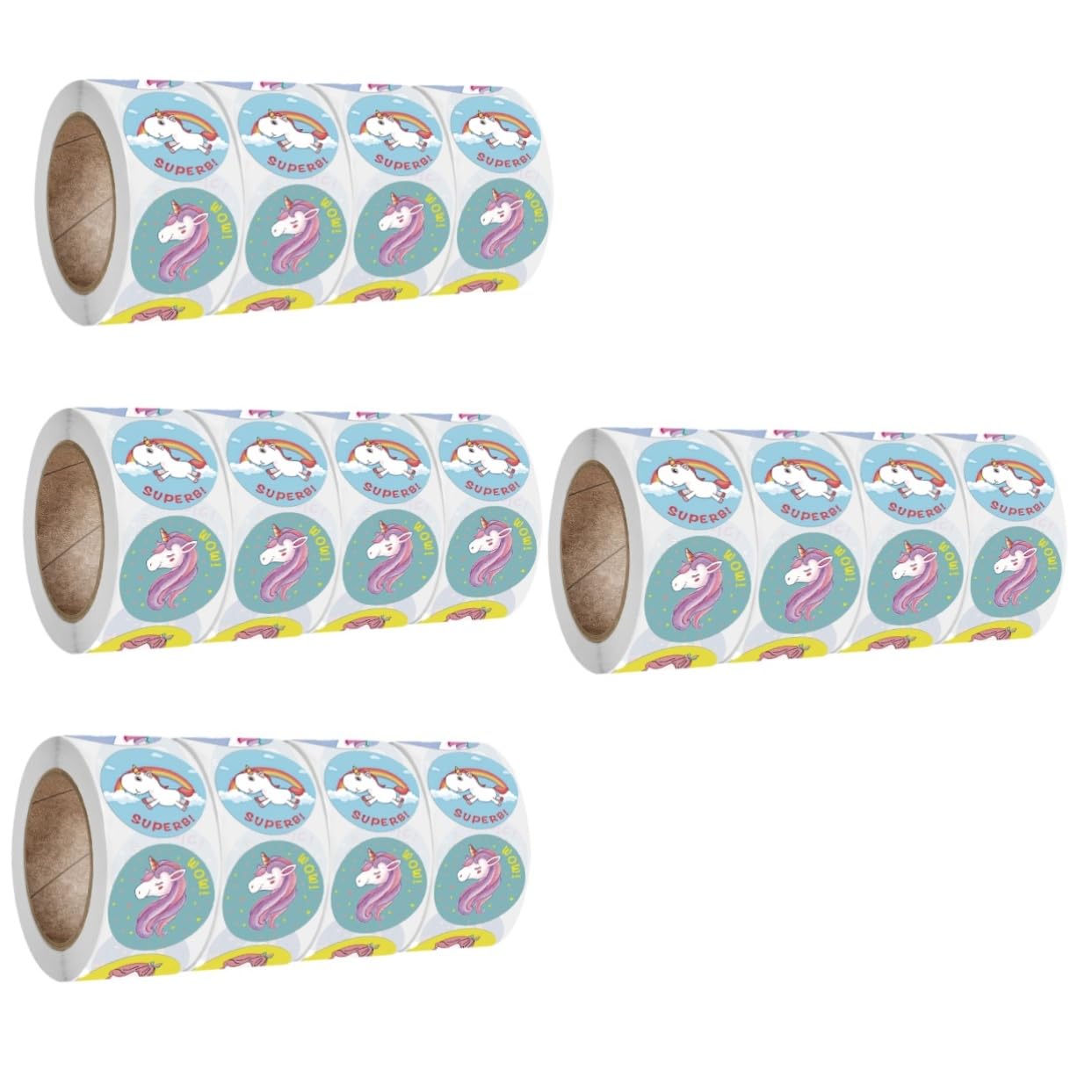 4 Ensembles Autocollants Étiquette Autocollantes Pieces Table Pièces Étiquettes Stickers Onglets Collants Autocollant De Bouteille Autocollant De Motivation 4 Rouleaux * 4