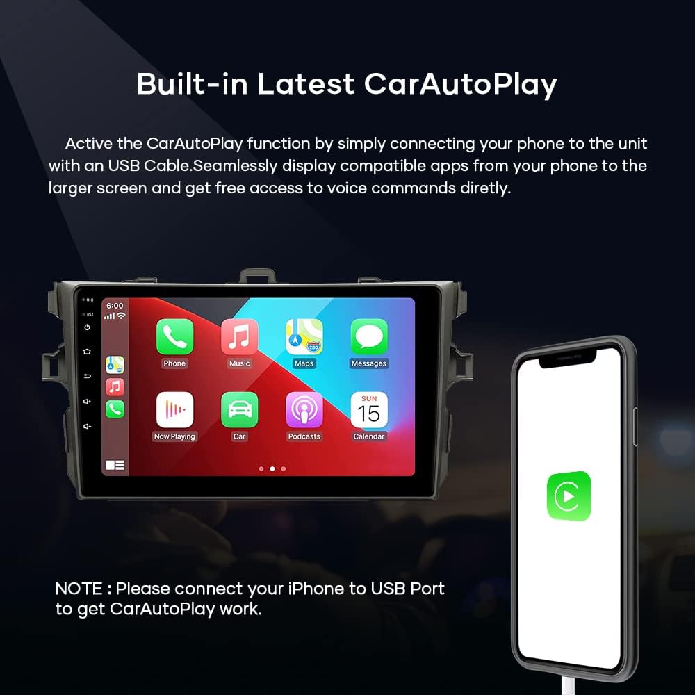 mcwauto for toyota corolla sienna radio 2011 2015 android 11 car 9 inch radio gps player stereo gps navigation multimedia players with buetooth wifi