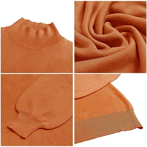 Image of ANCAPELION Women's Casual Sweater Pullover Winter Basic Sweatshirt Long Sleeve Cozy Knitted Jumper Tops Loose Fit