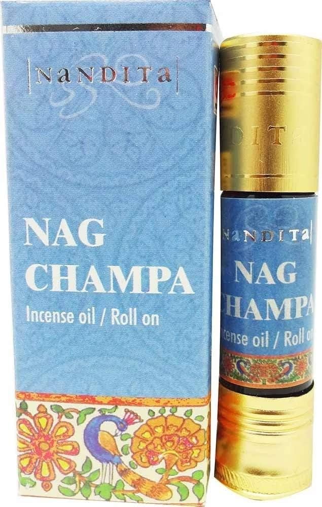 Nag Champa - Nandita Incense Oil/Roll On - 1/4 Ounce Bottle