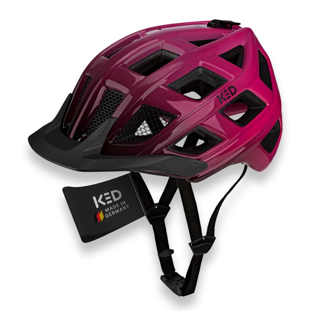 KED CROM Kask rowerowy z systemem QUICKSTOPP, systemem QUICKSAFE i klamrą magnetyczną FIDLOCK, lekki kask MTB dla dorosłych, uniwersalne kaski rowerowe, akcesoria MTB, wyprodukowano w Niemczech