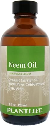 Plantlife Neem Carrier Oil - Cold Pressed, Non-GMO, and Gluten Free Carrier Oils - for Skin, Hair, and Personal Care - 4 oz