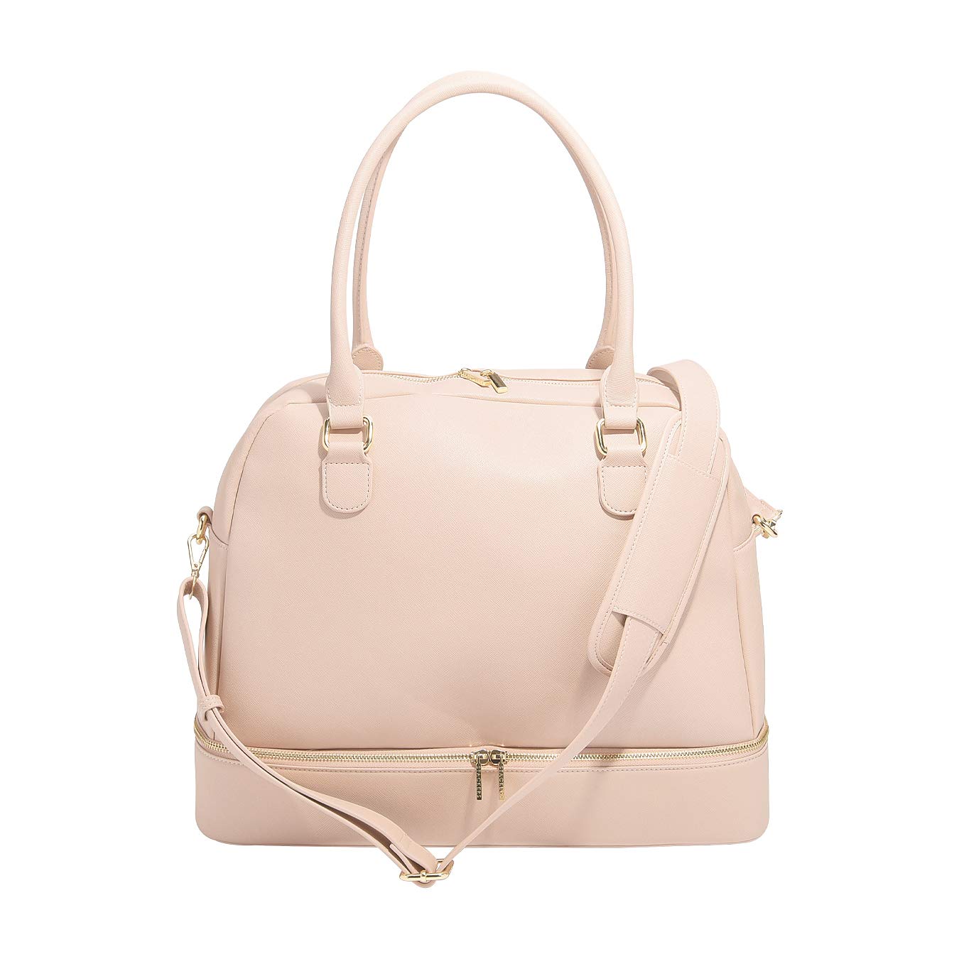 Sac à main rose pâle Stackers en finitions haut de gamme
