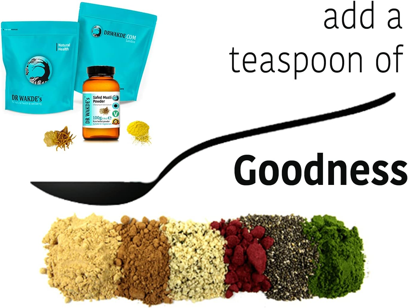 DR WAKDE's Safed Musli Powder (Chlorophytum borivilianum) - 500g (1.1lb) | Pure, Raw & Dried Powder | Ayurvedic Herb | Vegan |