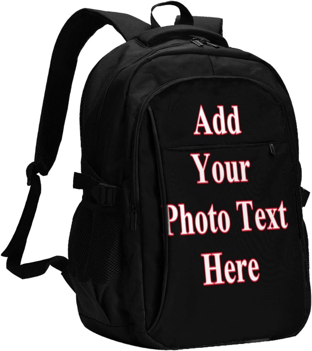 Custom Personalized Laptop Backpack - Upload Your Photo! Large Casual Travel Backpack For Men & Women