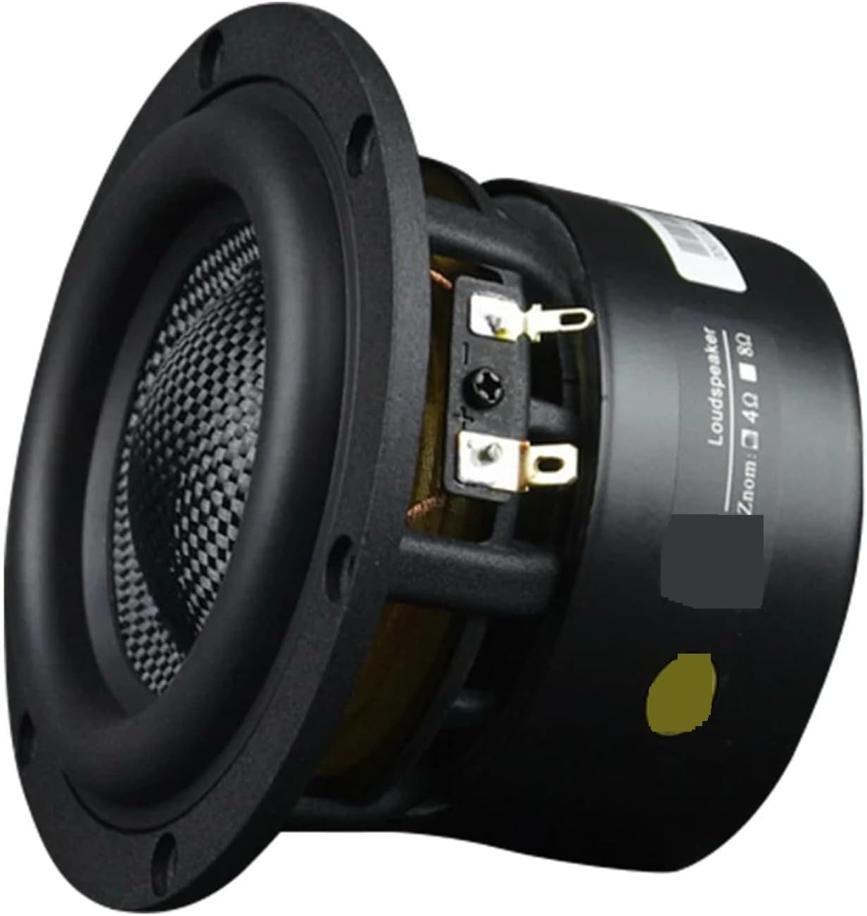 1 Pc 4 Inch HiFi Subwoofer, 4/8 Ohm 80W Glass Fiber Cone Loudspeaker for Home Theater Audio System(8 Ohm Speaker)