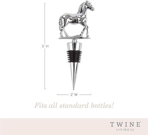 Twine Derby Horse Wine Bottle Stopper - Thumbnail 4